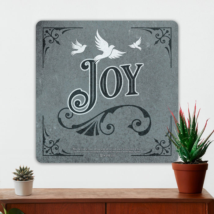 Christian Wall Decor - Joy - Metal Sign