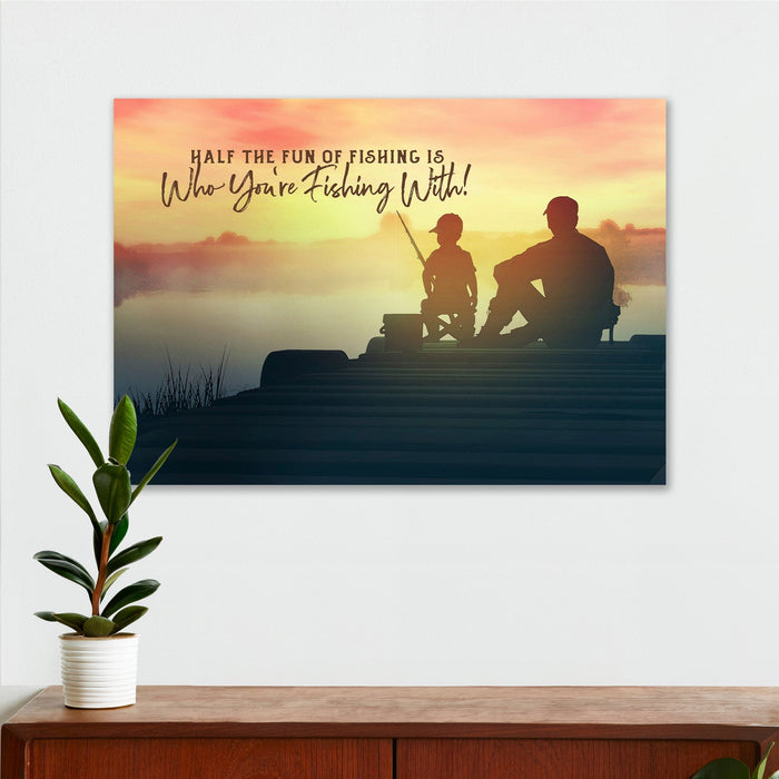 Fishing Wall Decor - Fishing Buddy - Canvas Sign