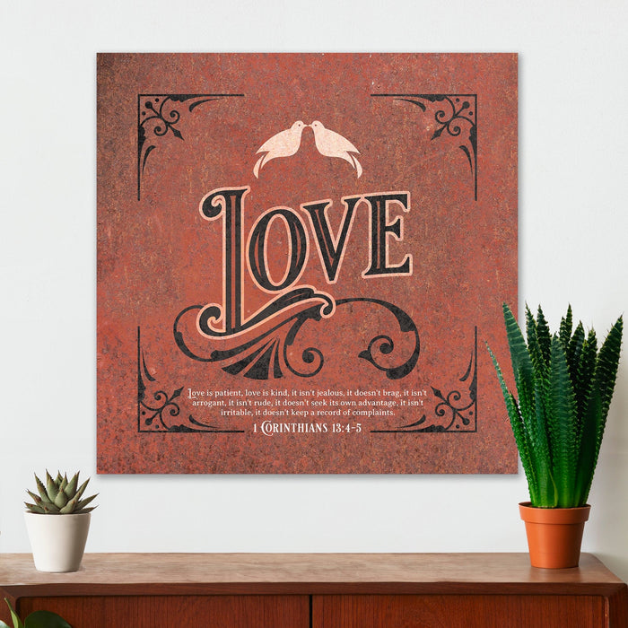 Christian Wall Decor - Love - Canvas Sign