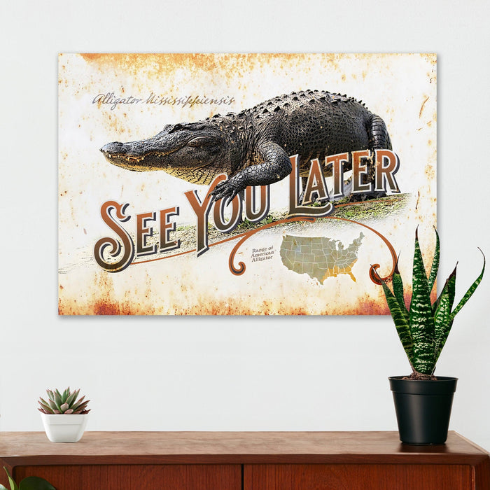 Wildlife Wall Decor - See You Later - Canvas Sign