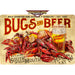 Personalized example of Sunshine Corner's, customizable crawfish boil decor that says, "NOLA Crawfish King Seafood and Barbecue - Est. 2000 - Bugs & Beer - Put some south in your mouth - Peel 'Em and Eat 'Em".