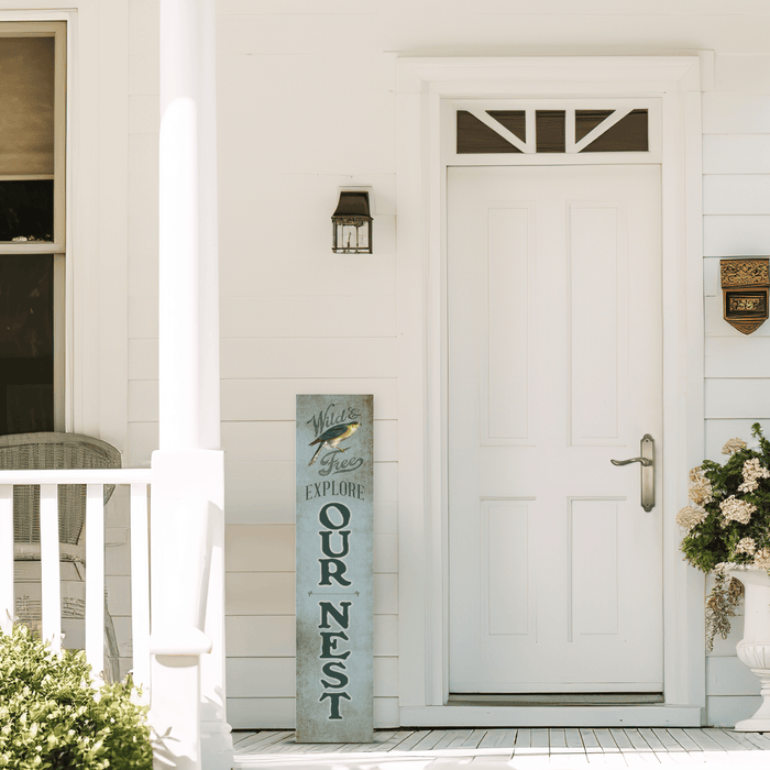 Wild & Free - Explore Our Nest - Porch Leaner