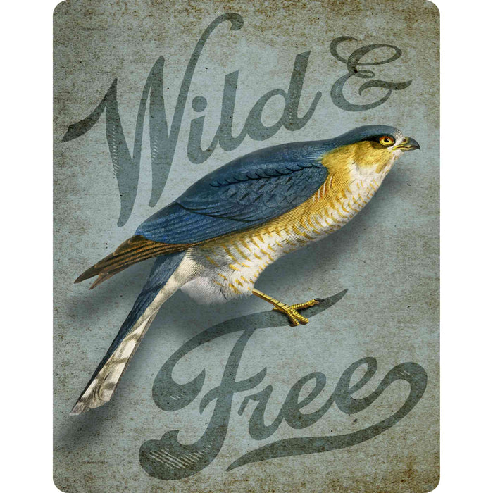 Sunshine Corner's, customizable bird wall decor that says, "Wild and Free".