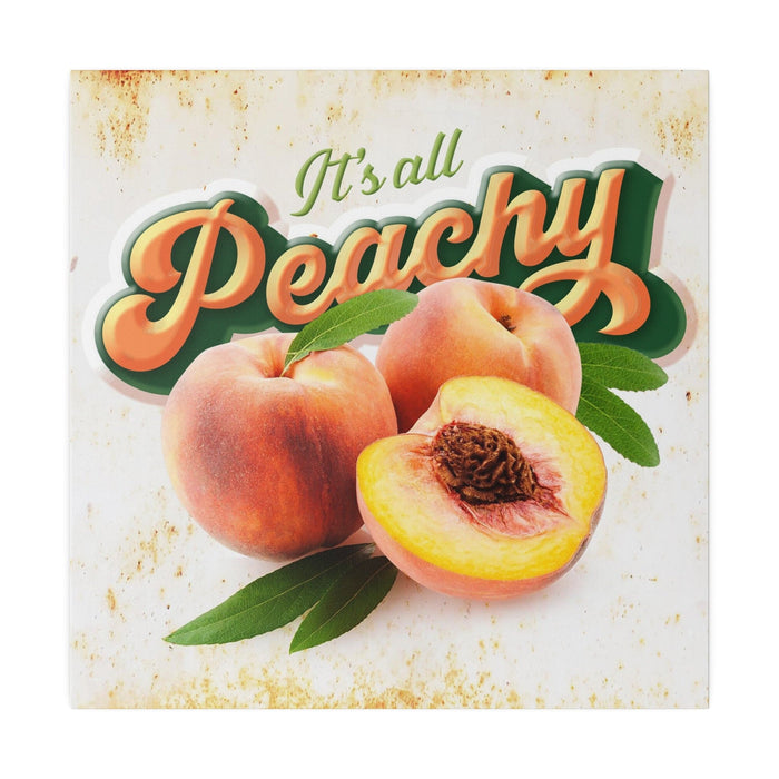 Farmhouse Kitchen Wall Decor - Peachy  - Canvas Sign