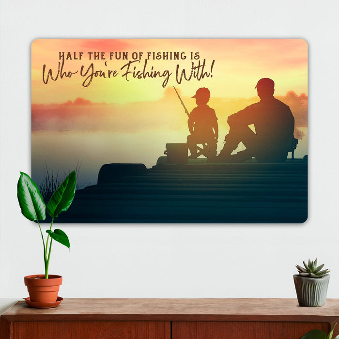 Fishing Wall Decor - Fishing Buddy - Metal Sign