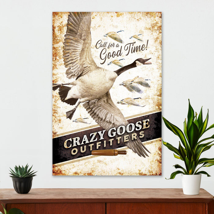 Hunting Wall Decor - Crazy Goose Outfitters - Canvas Sign