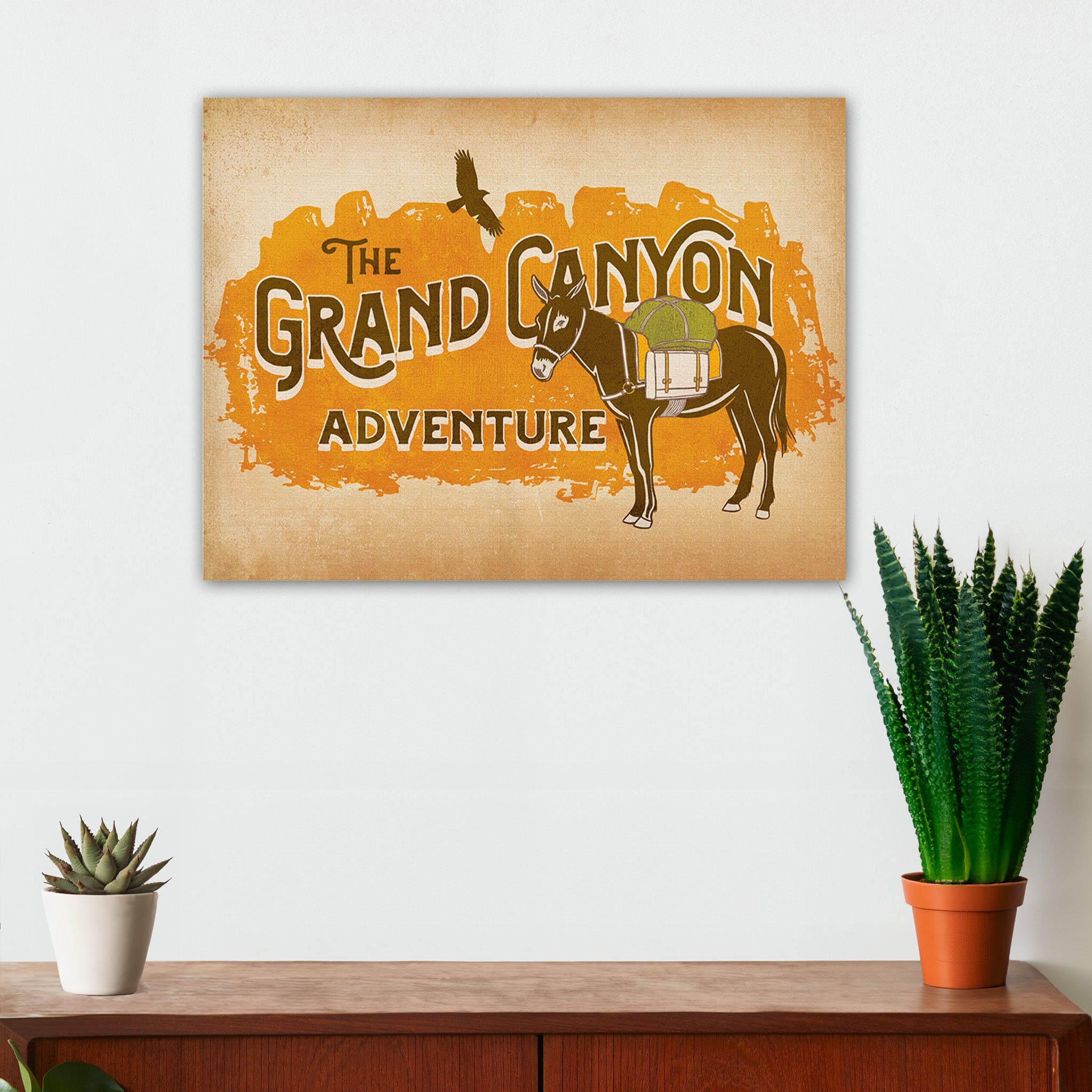 Hiking Wall Decor - Grand Canyon - Canvas Sign