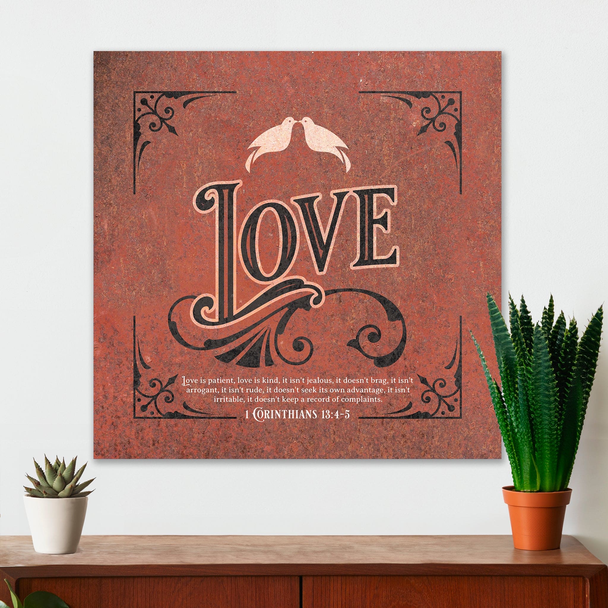 Christian Wall Decor - Love - Canvas Sign