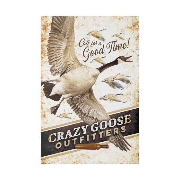 Hunting Wall Decor - Crazy Goose Outfitters - Canvas Sign