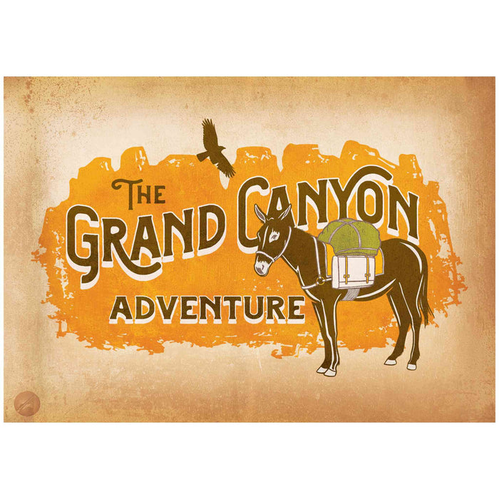 Hiking Wall Decor - Grand Canyon - Canvas Sign