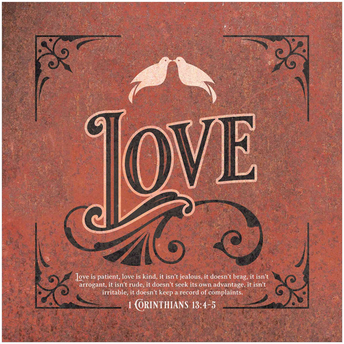 Christian Wall Decor - Love - Canvas Sign