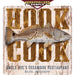 Personalized Sample of Sunshine Corner's customizable, fishing camp and redfish decor that says, "Hook and Cook - Uncle joe's Oceanside Restaurant - Biloxi, Mississippi - Est. 1852".