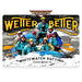 Personalized example of Sunshine Corner's, customizable kayaking and rafting sign that says, "The Wetter the better - Whitewater Rafting - Ocoee River, TN".