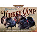 Personalized example of Sunshine Corner's customizable, turkey hunting and turkey camp decor that says, "Headed to Turkey Camp - Rolling Thunder Camp - Palmer, Kansas - Est. 1978".