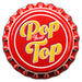 Sunshine Corner's, customizable bottle cap sign that says, "Pop Your Top".