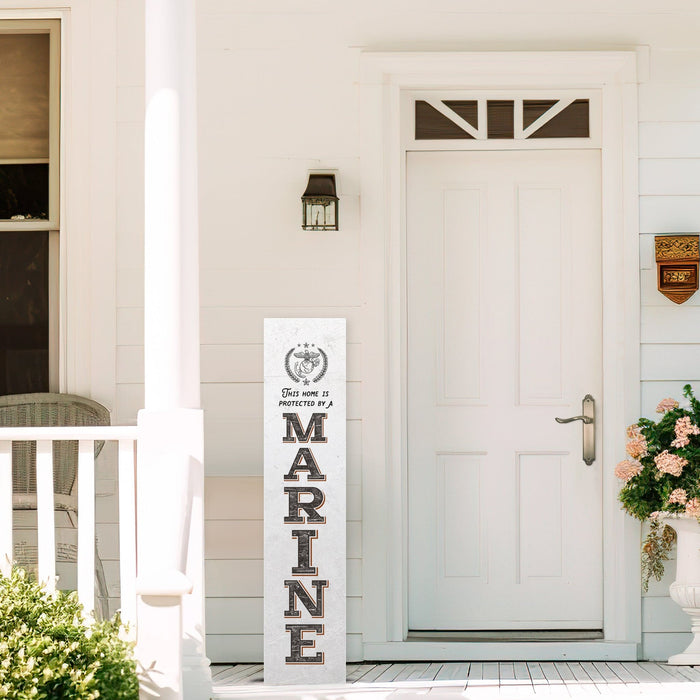This Home Is Protected By A Marine - Porch Leaner