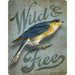 Sunshine Corner's, customizable bird wall decor that says, "Wild and Free".