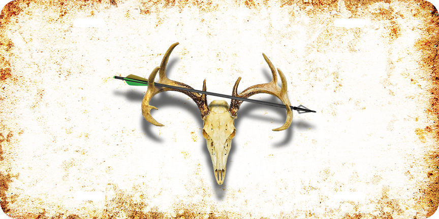 Stuck-A-Buck Hunting Club License Plate